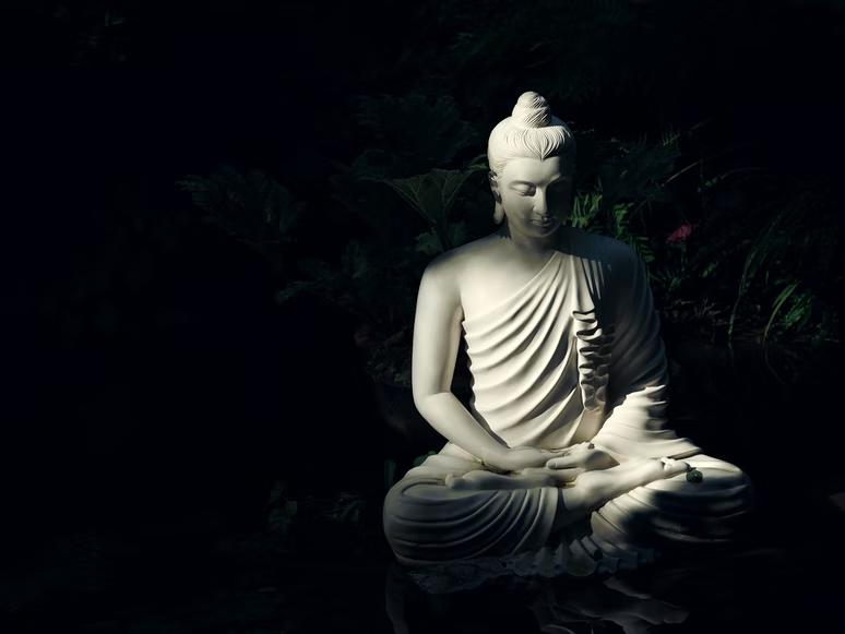 Buddha meditating.